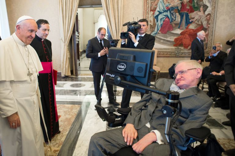 Papa Franjo, Stephen Hawking