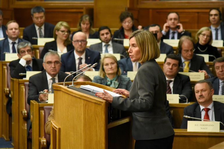 Federica Mogherini, Crna Gora, Parlament