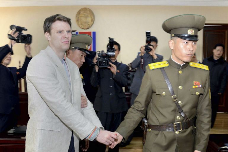 Otto Warmbier, Sjeverna Koreja