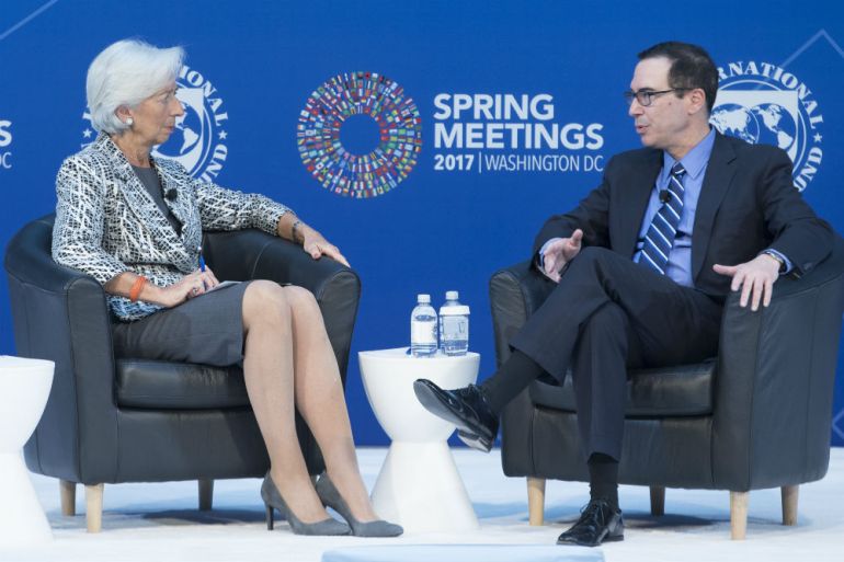 Christine Lagarde, Steven Mnuchin, MMF