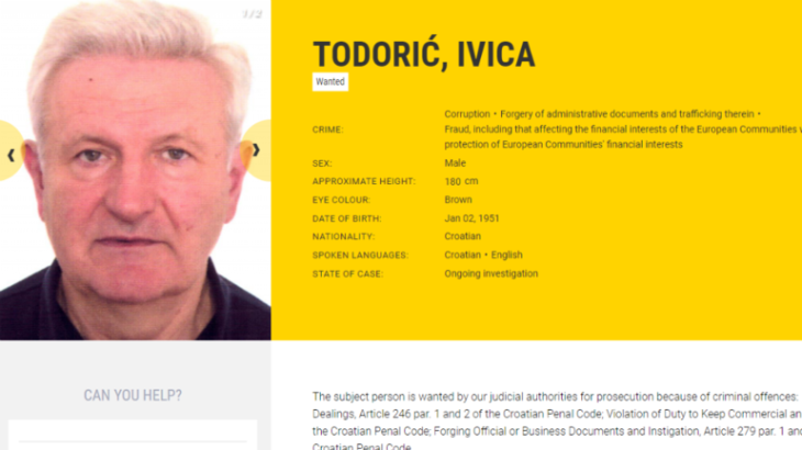 Ivica Todorić, Potjernica, Tjeralica, Europol