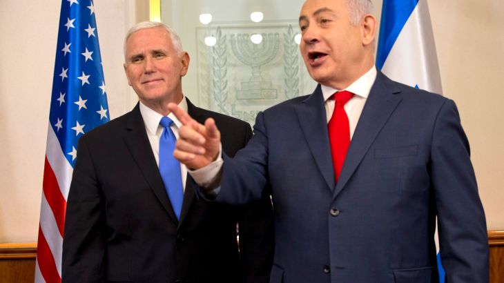 Mike Pence, Benjamin Netanyahu, SAD, Izrael