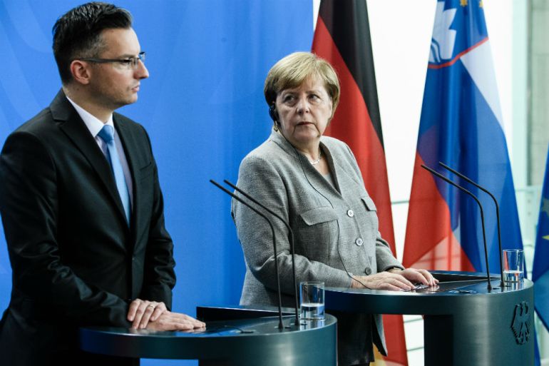 Marjan Šarec, Angela Merkel, Slovenija, Njemačka
