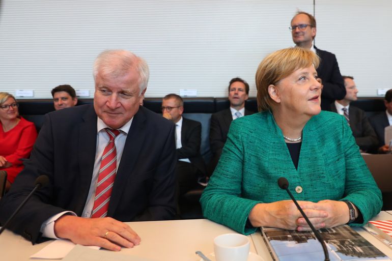 Horst Seehofer, Angela Merkel