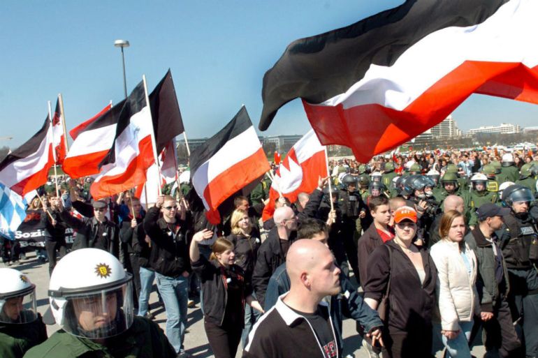 Njemačka, Protest, Desničari