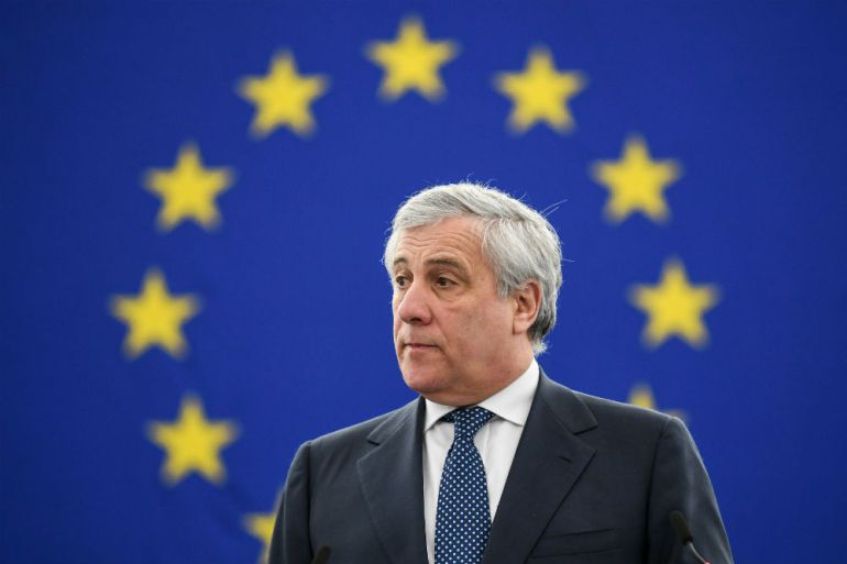 Antonio Tajani, EU, Europski parlament