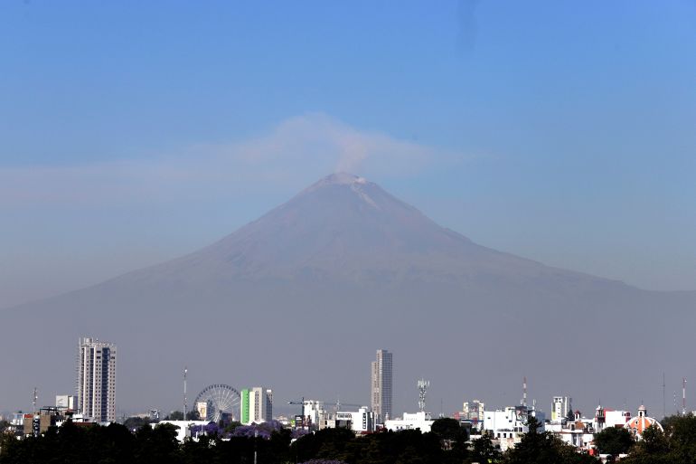 Vulkan, Popocatepetl, Meksiko