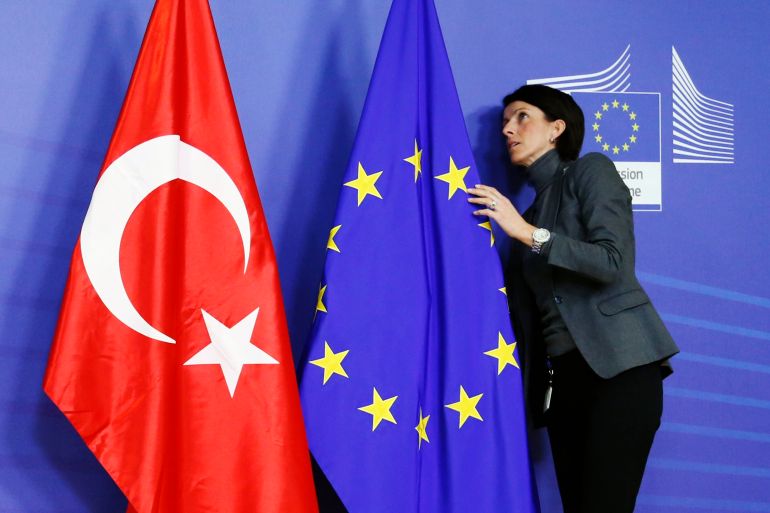 Turska, EU, Zastave