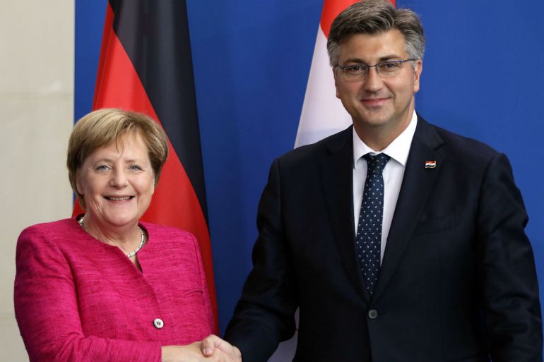 Angela Merkel, Andrej Plenković, Njemačka, Hrvatska