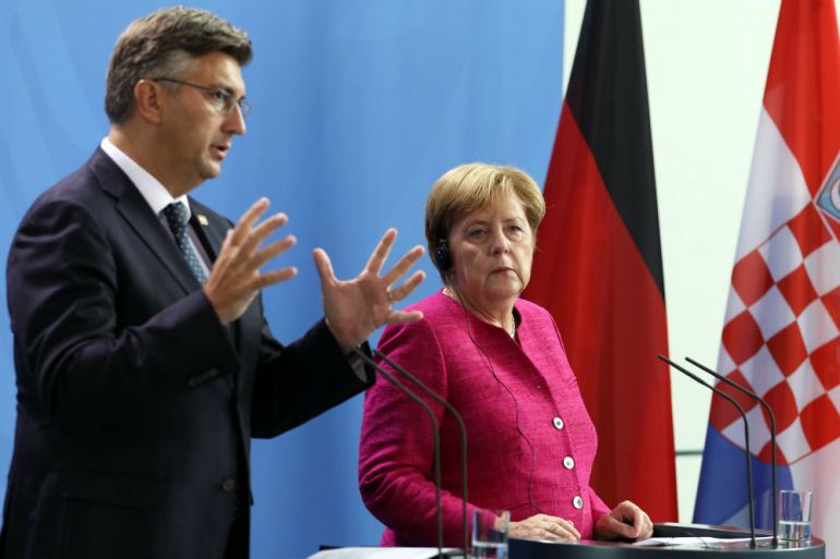 Andrej Plenković, Angela Merkel
