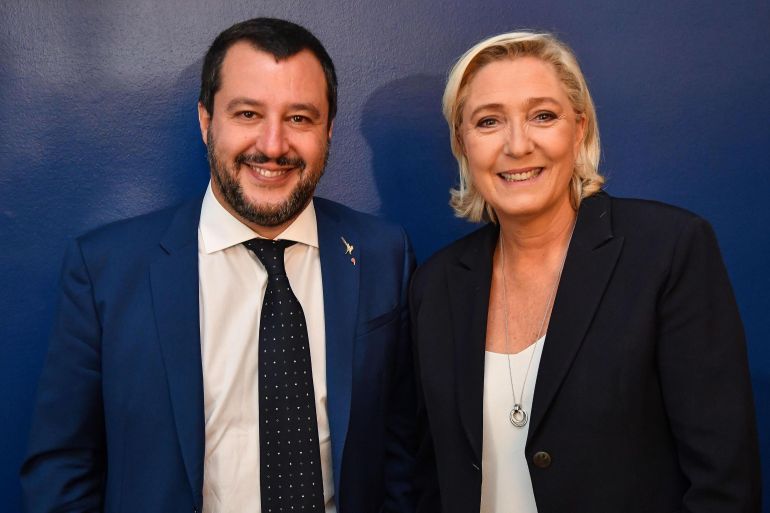 Matteo Salvini, Marine Le Pen