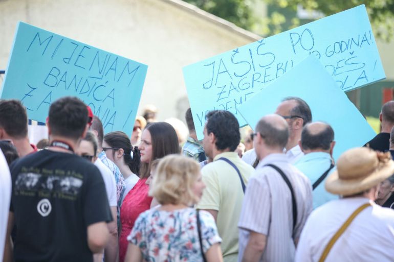 Zagreb, Hipodrom, Protest