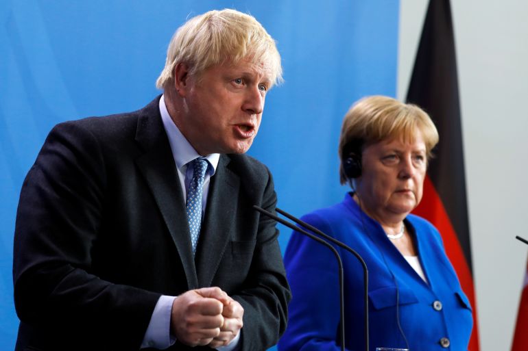 Boris Johnson, Angela Merkel