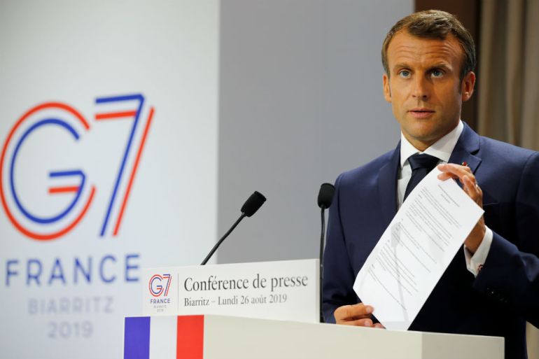 Emmanuel Macron, Samit G7, Deklaracija
