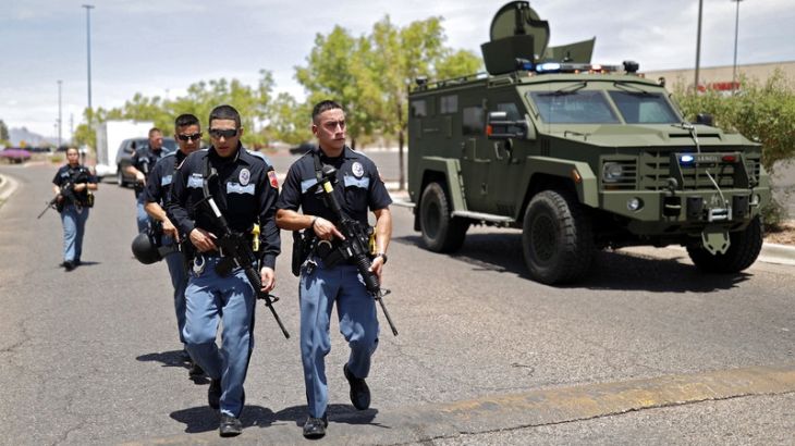 El Paso, Napad, Policija 