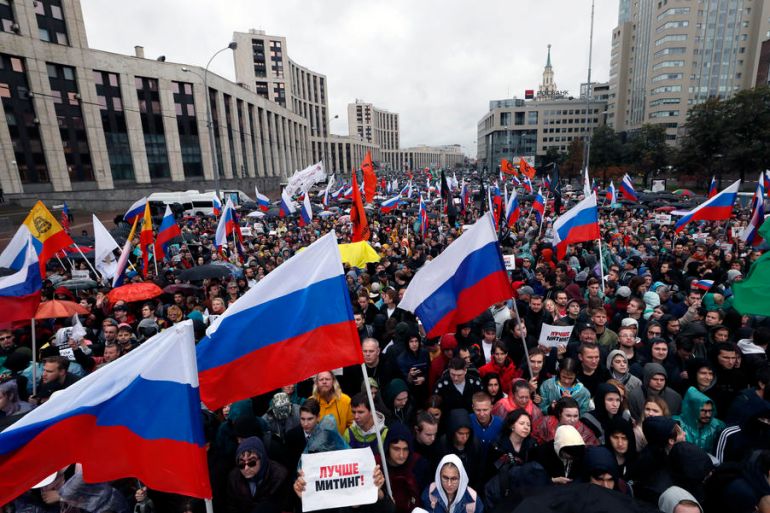 Moskva, Rusija, Protest