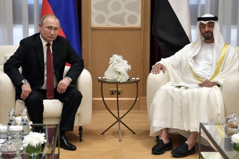Vladimir Putin, Mohammed bin Zayed Al Nahyan, Rusija, UAE