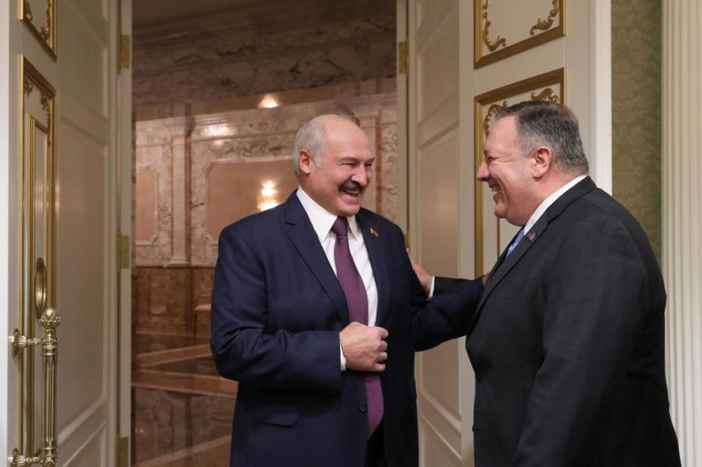 Aleksandar Lukašenko, Mike Pompeo