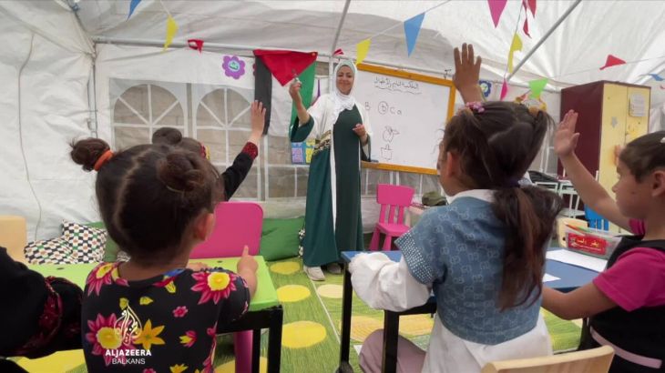 Izrael uništio većinu škola, djeca Gaze uče u šatorima