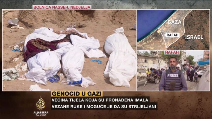 Gotovo 400 tijela pronađeno u masovnoj grobnici ispred bolnice u Gazi