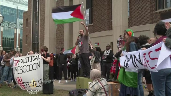 SAD: Uprkos hapšenjima, studenti protestuju protiv izraelskog rata u Gazi