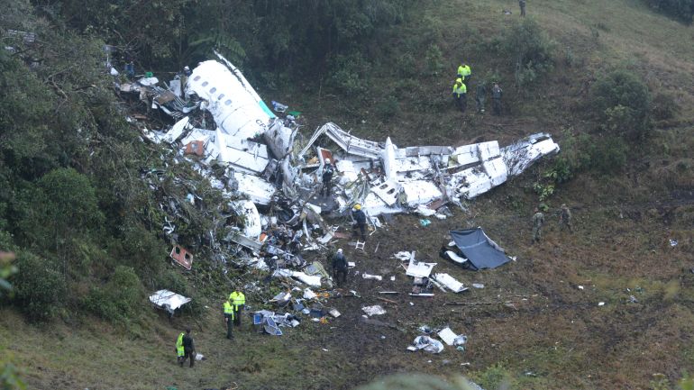 Ostaci aviona u planinskoj regiji kod Medellina