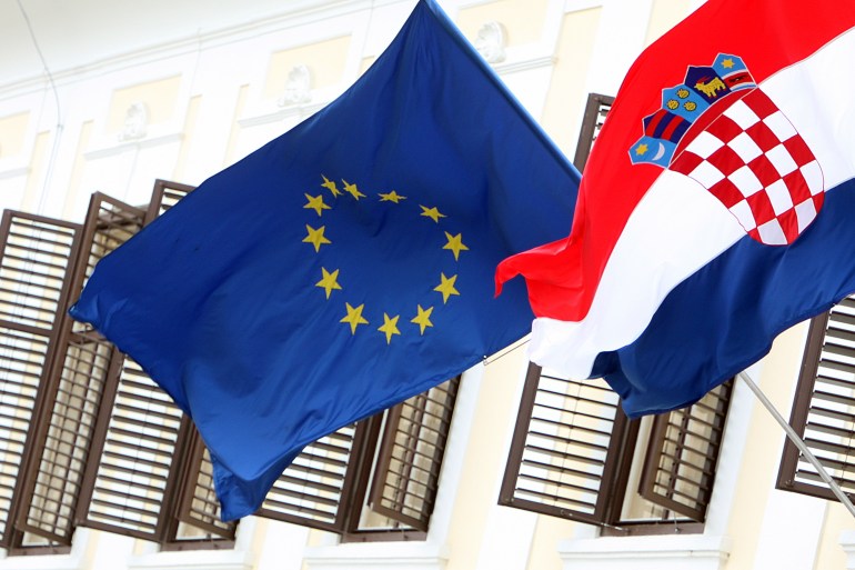 Hrvatska, EU, Zastave
