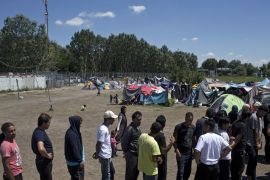 Izbjeglice, Migranti, Mađarska, Izbjeglički kamp