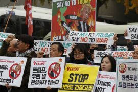 Južna Koreja, Prosvjed, Protest, Donald Trump