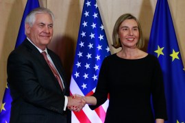 Rex Tillerson, Federica Mogherini, SAD, EU