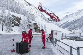 Zermatt, Švicarska, Evakucija, Turisti