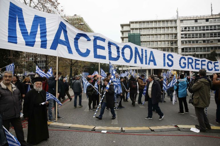 Atena, Grčka, Makedonija, Prosvjed