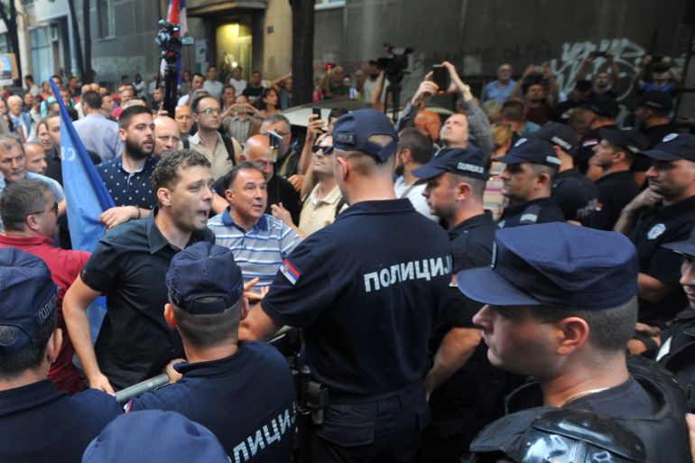 Policija, SRS, Srbija, beograd, Protest, Miredita - Dobar dan