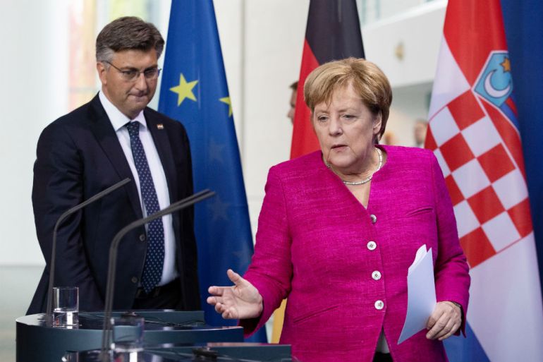 Andrej Plenković, Angela Merkel, Hrvatska, Njemačka