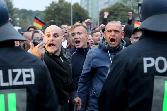 Chemnitz, Njemačka, Prosvjed, Protest, Desničari