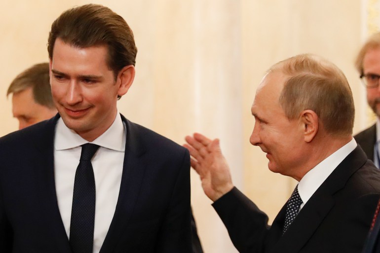 Sebastian Kurz, Vladimir Putin, Austrija, Rusija