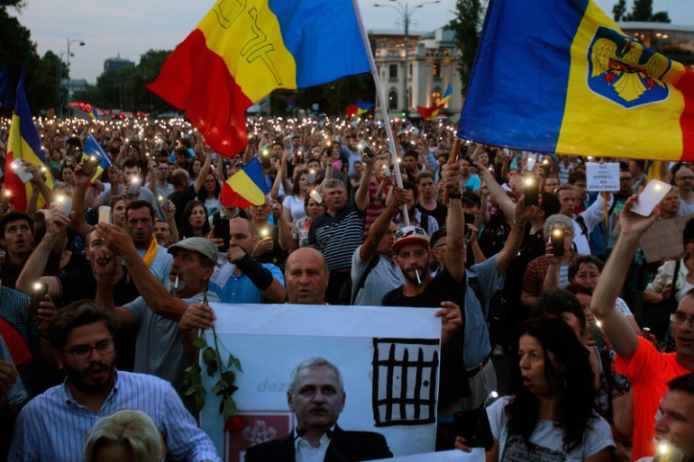 Rumunjska, Protest