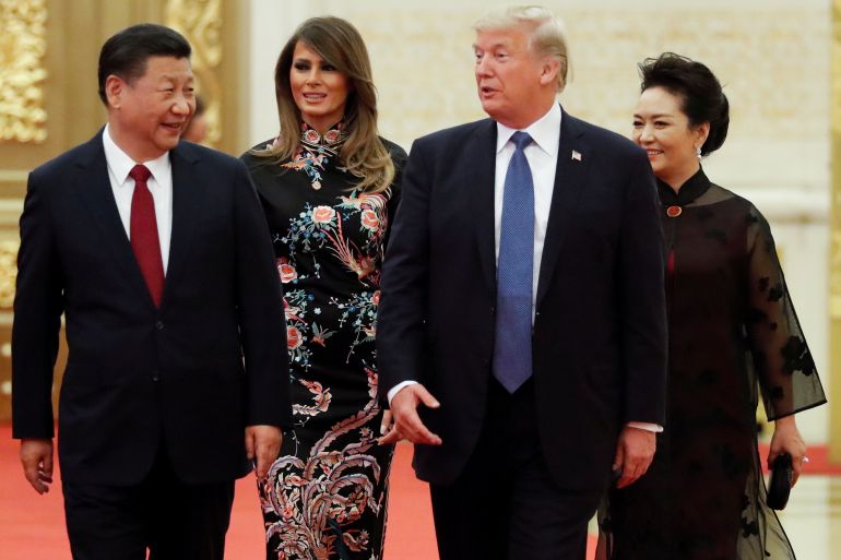 Xi Jinping, Melania Trump, Donald Trump