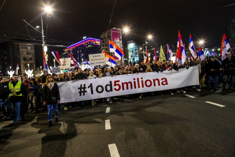 Beograd, Srbija, Protesti