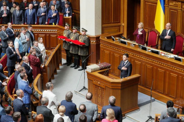 Ukrajina, Parlament, Volodimir Zelenski