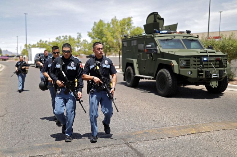 El Paso, Napad, Policija 