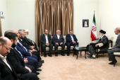 Vrhovni vođa Irana, Ali Khamenei se sastaje sa Salehom al-Arourijem, zamjenikom vođe Hamasa u Teheranu 22. jula 2019. (Anadolija)