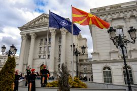 Sjeverna Makedonija, NATO, Zastave