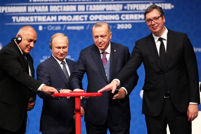 Bojko Borisov, Vladimir Putin, Recep Tayyip Erdogan, Aleksandar Vučić