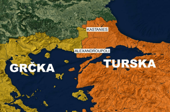 Grčka, Turska, Mapa