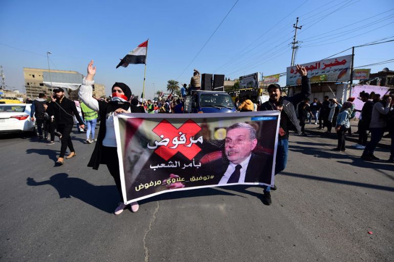 Irak, Protesti, Mohammed Allawi