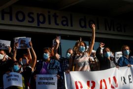 U Njemačkoj, Velikoj Britaniji, Poljskoj, Španiji i Švicarskoj mnogi građani se protive načinima kako se države bore protiv pandemije COVID-a 19 (EPA)