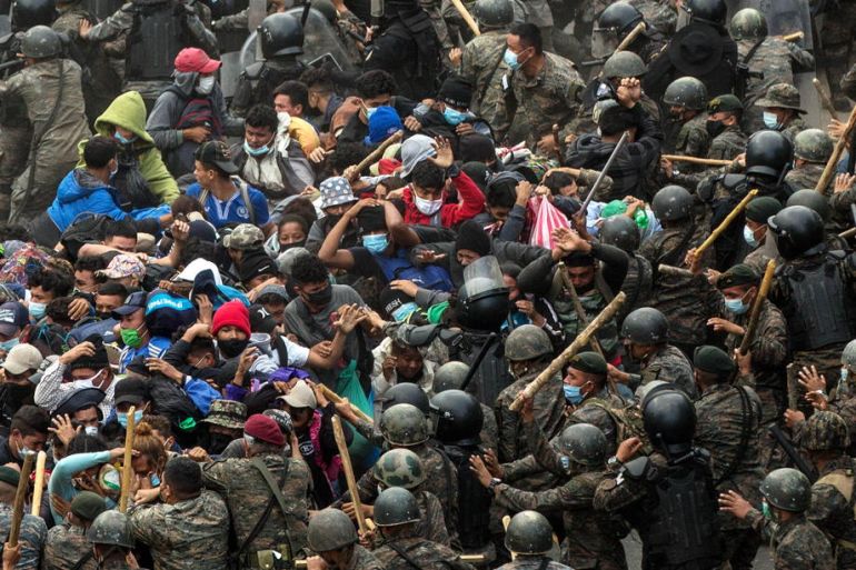 Nasilje u Gvatemali: Migrantska karavana napadnuta suzavcem | Gvatemala  Vijesti | Al Jazeera