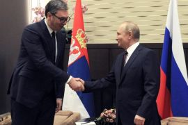 Procijedio je zasad Putin par stotina milijardi kubika gasa da napuše predizborna jedra Vučiću (EPA)
