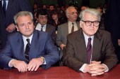 Sto godina je prošlo od te istinske nesreće, rođenja Dobrice Ćosića (desno), čovjeka koji je voieo rat više nego što je sanjao pobjedu, piše autor (EPA)